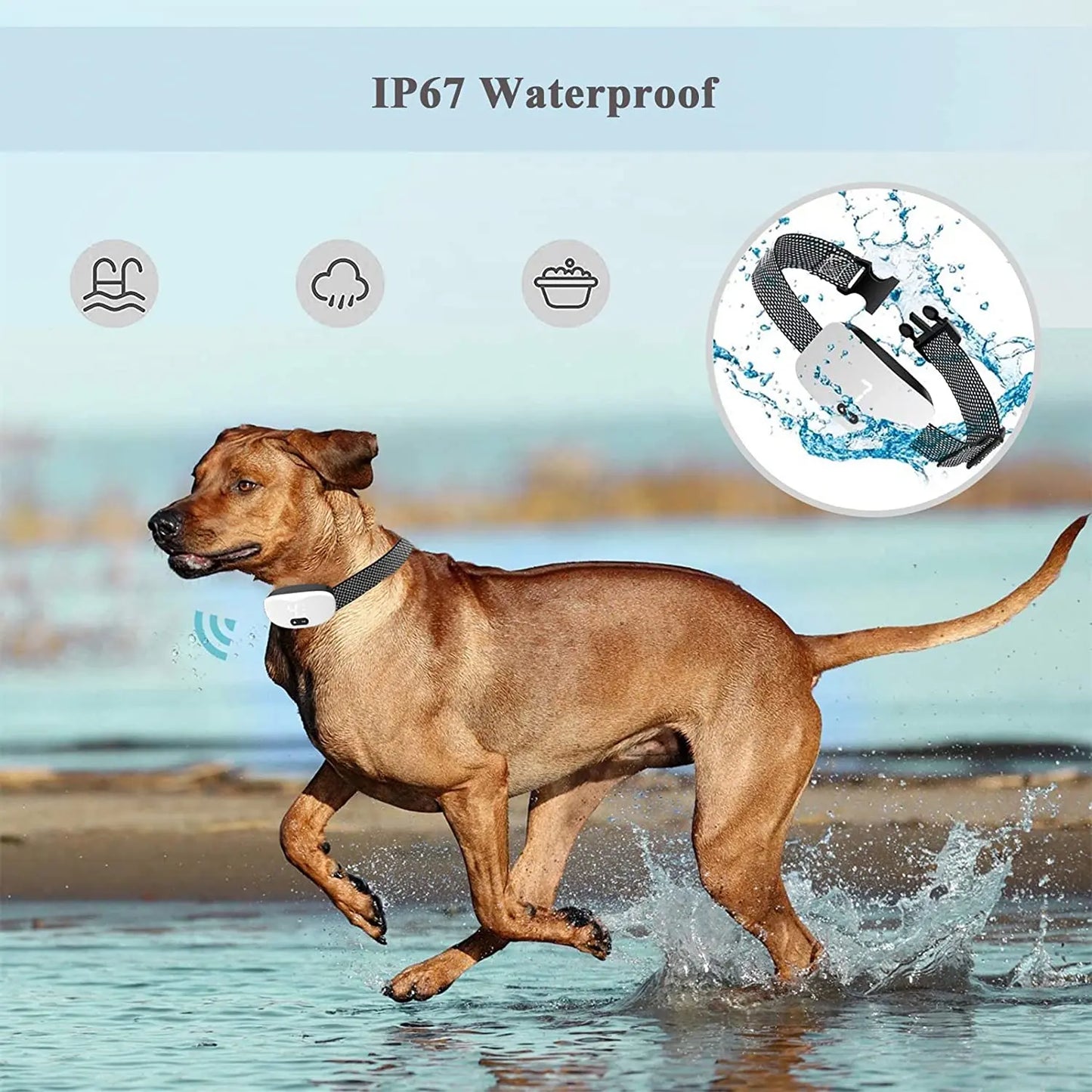 Anti bark dog collar Electric shock Vibration sound