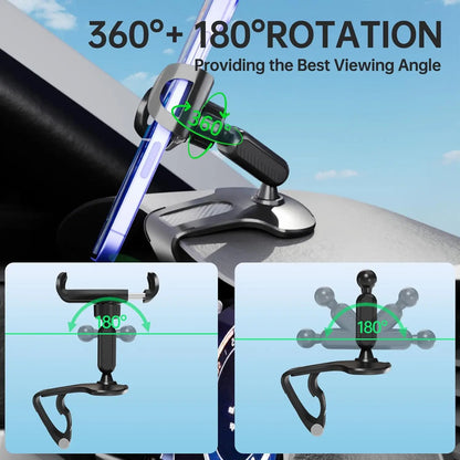 360 Degree Rotation Dashboard Cell Phone Holder