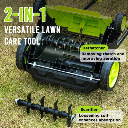 Deli 2-in-1 Electric Dethatcher & Scarifier