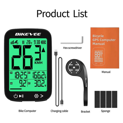 LCD Digital Display Wireless GPS Bike Computer
