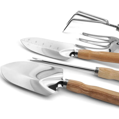 Professional 5 Piece Gardening Tools Set Stainless Steel