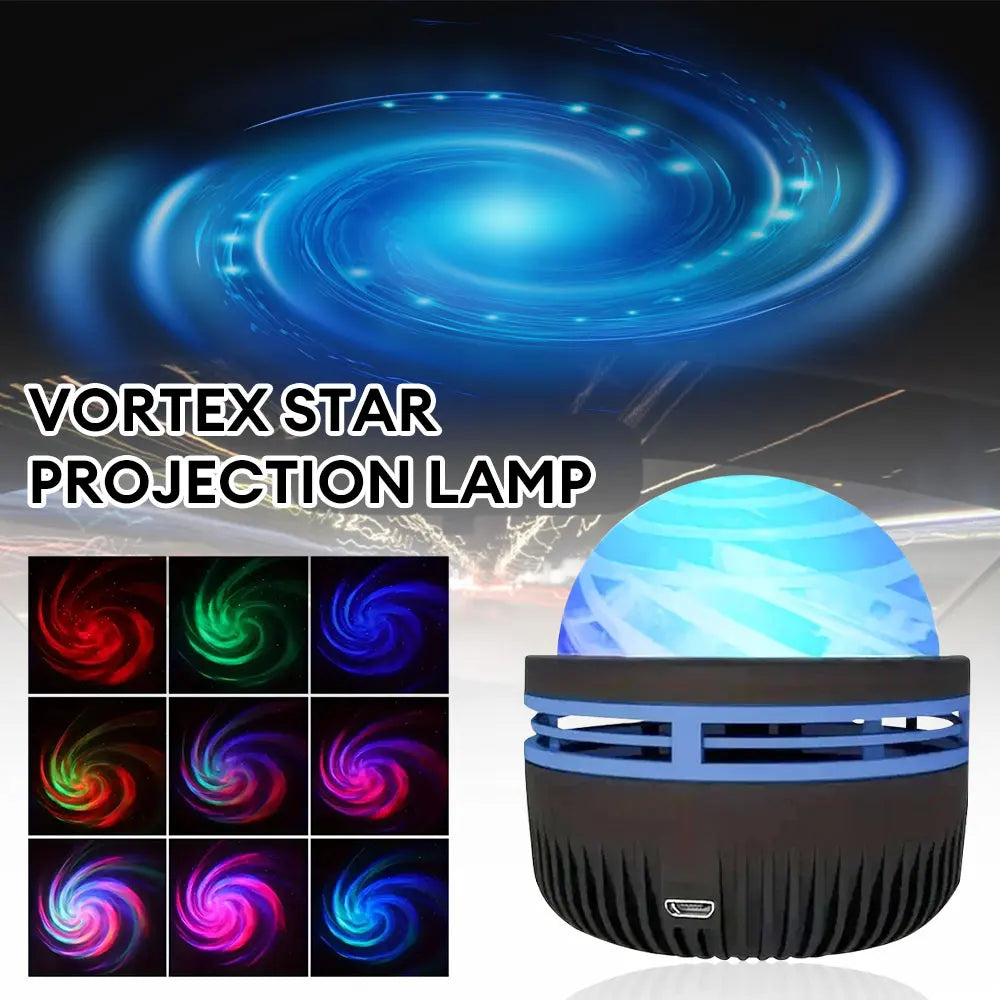 Vortex Galaxy Projector Light Creative Aurora Dynamic Projector Bedroom Night Light Kids Room Decoration Christmas Party Decor