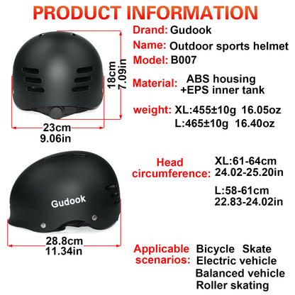 Adult Bike Helmet for Bicycle- Skating -Skateboard