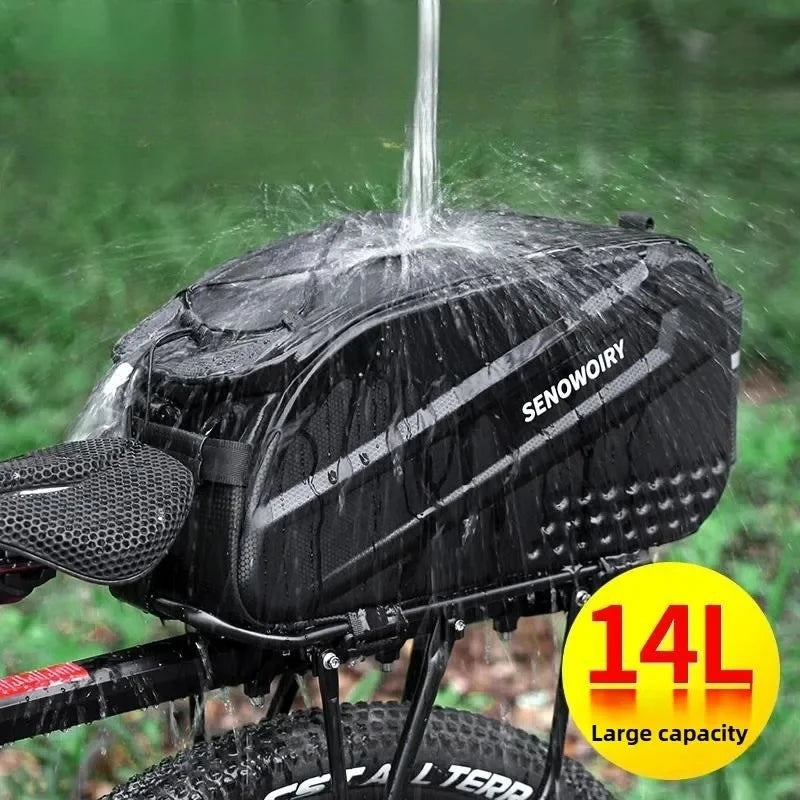 10/14L Bike Camel Bag Large Capacity Waterproof Foldable Rear MTB Shoulder Strap Universal Cycling Luggage Accessories
