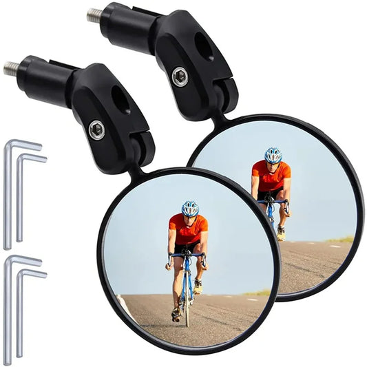 Universal Bicycle Mirror Rearview Adjustable Rotate Wide-Angle