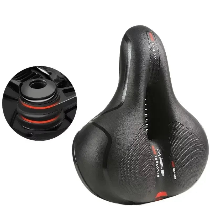 Breathable Hollow MTB and Road Bike Saddle with Shock Absorption and Ergonomic Comfort