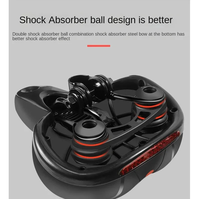 Breathable Hollow MTB and Road Bike Saddle with Shock Absorption and Ergonomic Comfort