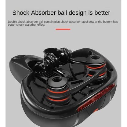 Breathable Hollow MTB and Road Bike Saddle with Shock Absorption and Ergonomic Comfort