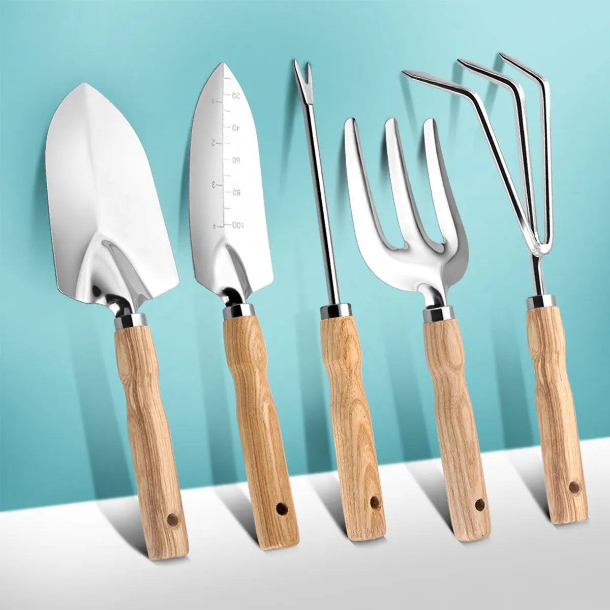 Professional 5 Piece Gardening Tools Set Stainless Steel