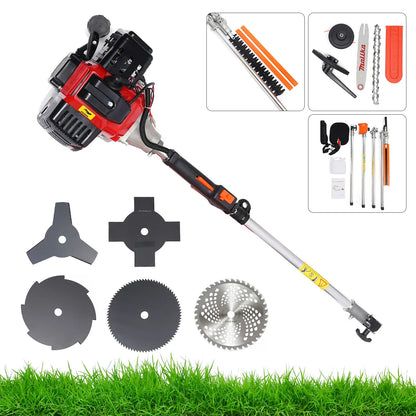 2 Stroke 52cc  Weed Wacker, Lawn Mower, Brush Trimmer