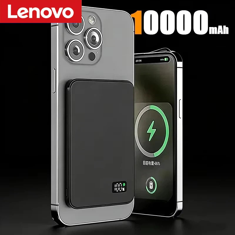 Lenovo 500000mAh Magnetic Power Bank PD22.5W Super Fast Charging Portable External Battery for Magsafe For Iphone Samsung Huawei